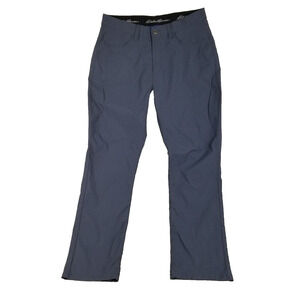 Eddie Bauer Pants Mens 36x32 Nylon Spandex Stretch Outdoor Hiking Zip Pocket